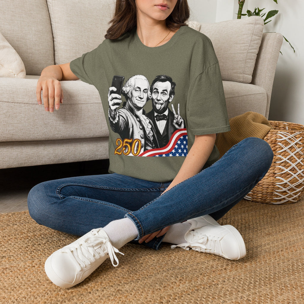 George and Abe 250 Selfie